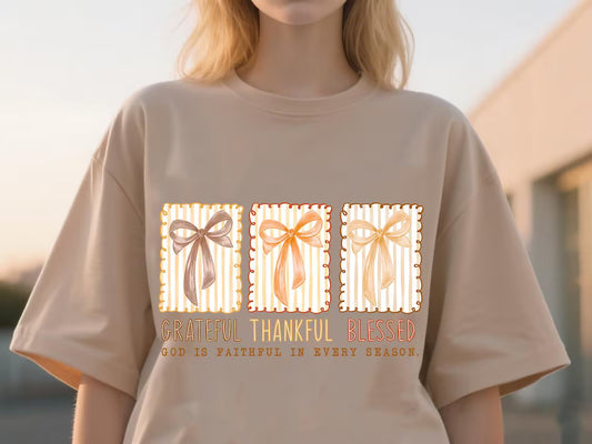 Grateful, Thankful, Blessed